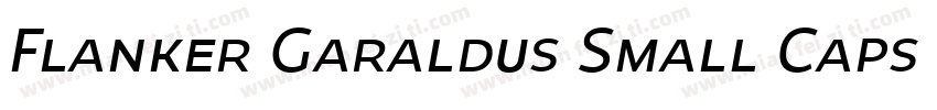 Flanker Garaldus Small Caps Italic字体转换